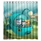 thumbnail image 1 of Cortina de ducha Octonauts, juego de cortina de baño con ganchos, tamaño 60 x 72 pulgadas, 1 of 3