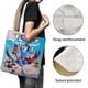 thumbnail image 3 of TOTS Bolso de tela con estampado de lienzo para mujer, bolsa de compras reutilizable y estética, con cremallera interior, regalo para mujer,40*45cm., 3 of 6