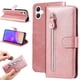 thumbnail image 4 of Funda con Cremallera para Samsung Galaxy A06 5G, Carcasa Cartera de Cuero PU con Soporte y Tarjetero, 4 of 5