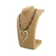 thumbnail image 3 of Collar Largo De Gamuza Animal Print Dije Corazón Boho 43 Cm, 3 of 5