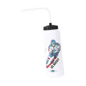 Ioensy - Botella De Agua De Hockey Sobre Hielo, Taza Para Beber Para Actividades Al Aire Libre, Ciclismo, Fútbol, Paja Larga
