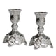 thumbnail image 3 of Candelabros De Flores De Metal Candelabro De Cena Para El Hogar Plata 3x3x4 Pulgadas, 3 of 5