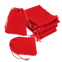Bolsa De Terciopelo Uxcell Roja 10X12 Cm