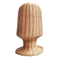 Magideal - Estante Rústico Para Sombreros, Soporte De Mesa, Soporte De Exhibición De Ratán Independiente Portátil Ligero Para Hotel, Boda, Fedora, Decoración Del 545 Cm X 19 Cm X 30 Cm