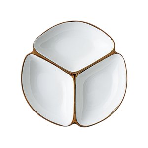 Bothyi - Plato Dividido, Redondo, Ligero, A Prueba De Fugas, Para Entrenamiento, Almuerzo, Hogar, Blanco