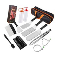 Bothyi - Juego De Espátula Para Parrilla, Accesorios Para Parrilla De Parte Superior Plana, Para Jardín, Barbacoa, Pesca