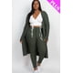 thumbnail image 1 of Conjunto de Cárdigan Largo y Leggings de Canalé de Talla Grande, 1 of 2