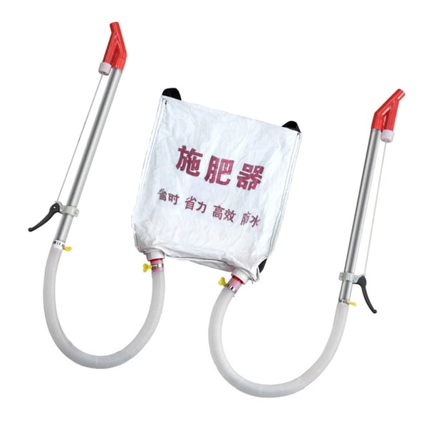 Bolsa de transporte para la espalda, esparcidor manual, diseño ergonómico, profesional, multiusos, herramienta para fertilización de maíz de 48 x 44 c Dos asas de metal