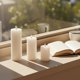 thumbnail image 5 of Velas Veiuwa Pack de 18 unidades blancas sin goteo 5 × 8 × 15 cm, 5 of 7