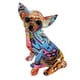 thumbnail image 4 of Graffiti Chihuahua Estatua Resina Artesanía Animal Estatua Para Habitación Perro Amante Regalo Alfabeto Graffiti, 4 of 5