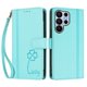 thumbnail image 3 of Funda Cartera Trébol para Samsung Galaxy S26 Ultra con Ranuras Tarjetas y Carga Inalámbrica Verde menta, 3 of 6