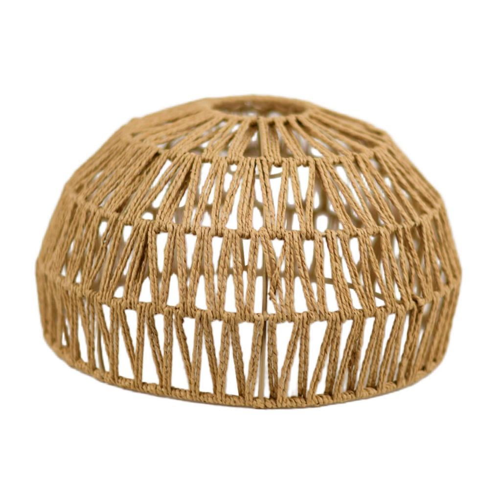 Magideal - Lámpara Colgante Bohemia Pantalla De Luz De Techo Pantalla De Cuerda De Papel Pantalla De Lámpara Tejida Cubierta De Lámpara Para Hotel, Restaurante,