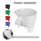 thumbnail image 2 of Embudo Heiluxe KitchenAid KSM150 5QT Blanco, 2 of 7
