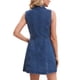 thumbnail image 3 of INSPIRE CHIC Vestido Mini de Mezclilla para Mujer sin Mangas con Botones y Escote en V Verano Vestidos de Jean XL Azul Oscuro, 3 of 6