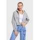 thumbnail image 1 of Polerón Mujer Crop Gris, 1 of 4