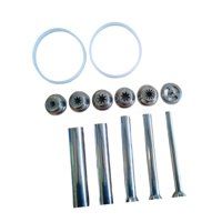 Magideal - Boquillas Para Máquina De Donuts Españolas, Herramientas Con Tubos De Relleno, Accesorios Para Hacer Churros, Accesorios Para Mercados Al Aire Libre Y