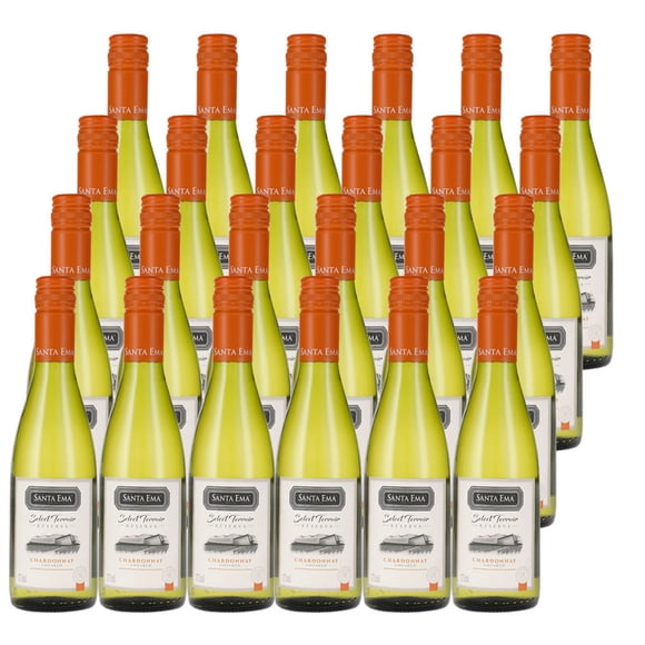 24 Vinos Santa Ema Selected Terroir Chardonnay 375 ml.