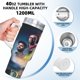 thumbnail image 5 of En Tus Sueños Vaso aislado de acero inoxidable con asa, diseño temático, regalo para familia, amigos y fans; incluye pajita y encaja en el portavasos estándar, 40 oz, 5 of 6