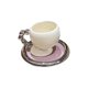 thumbnail image 3 of Taza De Café De Cerámica Con Platillo, Regalo Ideal Para Mujeres Con Asa, Taza De Té De 160ml, Taza Blanca, 3 of 3