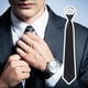 thumbnail image 5 of Corbata negra con clip para seguridad, portero, mayordomo, corbata negra para funeral, disfraz, evento, satén, boda, formal, negocios, fácil de usar, cómoda, sin óxido., 5 of 7