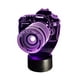thumbnail image 3 of Lampara Ilusion 3D Cámara Canon de 7 colores, Base touch, 3 of 6