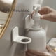 thumbnail image 3 of Dispensadores de jabón de ducha de plástico blanco estilo granja de 3 piezas de 16.9 oz con 22 etiquetas y 3 botellas de jabón para baño con soporte de pared., 3 of 7