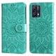 thumbnail image 1 of Funda tipo cartera FOXDOCK para Realme 9 Pro , diseño girasol en relieve, cuero PU, cierre magnético, soporte y tarjetero, 1 of 5