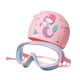 thumbnail image 4 of Gorro de natación, Gafas de natación para niños, portátiles, cómodas, de visión amplia, Gafas de natación antivaho, Gafas de natación para Equipos de Rosado azul, 4 of 5