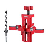 Ioensy - Herramienta De Posicionamiento E Instalación Para Puertas De Gabinetes, Plantilla Con Broca Helicoidal Para Mejoras Del Hogar.