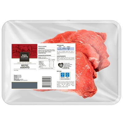 Carne De Vacuno Asiento Bistec 400 G El Buen Corte