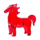 thumbnail image 2 of Figura De Caballo De Cristal Decorativa Y Creativa, Ideal Para Oficina Y Sala De Estar, Color Rojo., 2 of 5