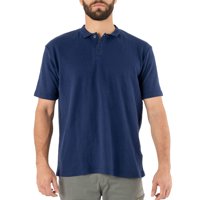 Polera Pique Quebec Manga Corta Azul Hombre