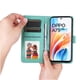 thumbnail image 4 of Funda tipo cartera FOXDOCK para OPPO A79 5G , diseño girasol en relieve, cuero PU, cierre magnético, soporte y tarjetero, 4 of 5