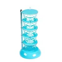 Crusec - Condimentero Giratorio Especiero 5 Niveles Con Base Soporte