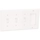 thumbnail image 1 of Placa de pared Leviton de 4 vías blanca de nailon termoplástico, 1 of 5