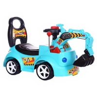 Mundo Online - Correpasillos Caminador Andador Retroexcavadora Luces Y Sonido Celeste