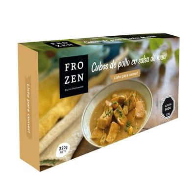 Cubitos De Pollo En Salsa De Mani 220 G Frozen