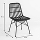 thumbnail image 4 of Pack de 4 Sillas de Comedor Terraza Rattan Grecia Color Negro, 4 of 7