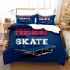 thumbnail image 1 of v1902 Bed Sheets Fashion Scooter Skateboard Bedding Set,Duvet Cover Comforter Bed Set Quilt Cover Pillowcase,King Queen Twin Size Boys Girl Adult 3-Piece Bedding Set (1 Duvet Cover + 2 Pillow Shams) B, 1 of 5