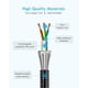 thumbnail image 4 of Cable de carga múltiple SEIPOG 5 en 1 USB C/A trenzado de nylon de 4 pies, 4 of 7