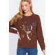 thumbnail image 1 of Top Tipo Jersey de Felpa Francesa con Lentejuelas, 1 of 4