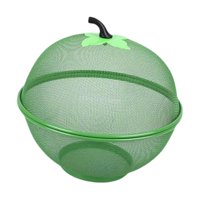 Magideal - Cesta De Frutas De Malla Con Tapa, Cesta De Alambre De Metal, Cuenco De Almacenamiento Para Aperitivos, Frutero Decorativo Para Decoración Del Hogar, Verde