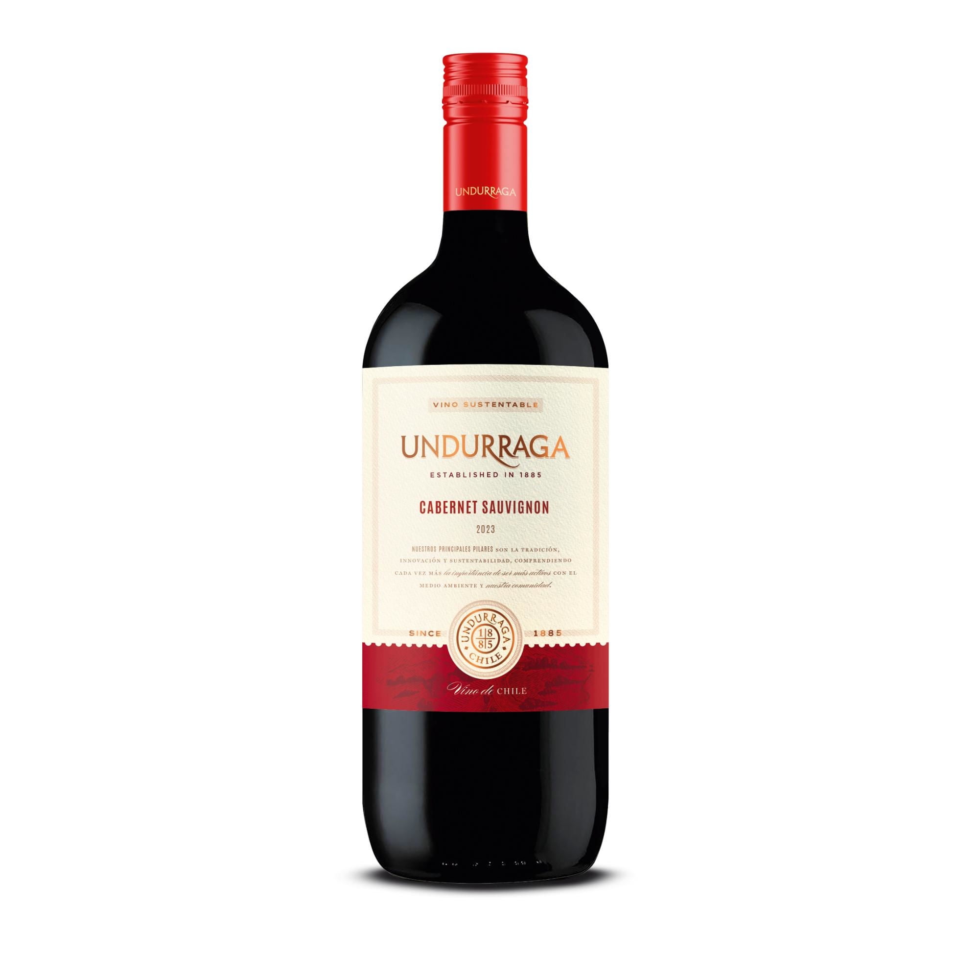 Vino Tinto Cabernet Sauvignon 13° Botella 1,5 L Undurraga