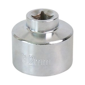 Ioensy - Capilla De Filtro De Aceite Vehículos De Servicio Pesado Garaje De Acero Garaje De 6 Puntos Llave De Filtro De Aceite Para 32 Mm