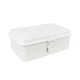 thumbnail image 1 of Caja De Almacenamiento De Metal En Blanco, Contenedor De Almacenamiento Para Velas, Herramientas, Suministros Para Manualidades, Color Blanco, 1 of 3