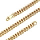 thumbnail image 5 of Collar de eslabones cubanos de oro para mujer - Cadena de eslabones cubanos de acero de titanio chapada en oro de 18 quilates, joyería de moda, 5 of 5