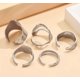 thumbnail image 3 of Anillos Corazón Bohemio Plateado, 3 of 3