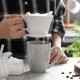 thumbnail image 5 of Cafetera para verter DOWAN, cerámica blanca no eléctrica, 5 of 7