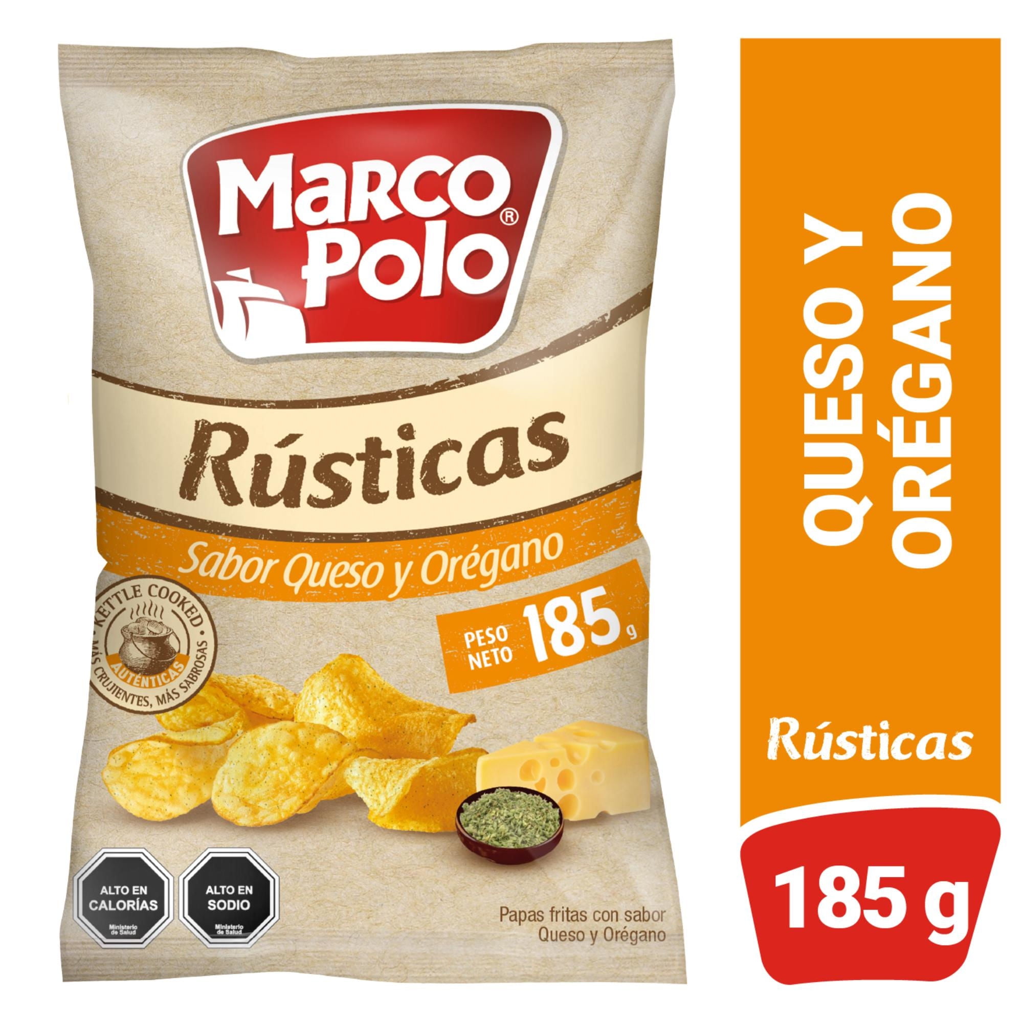 Papas Fritas Rústicas Queso 185 g Marco Polo