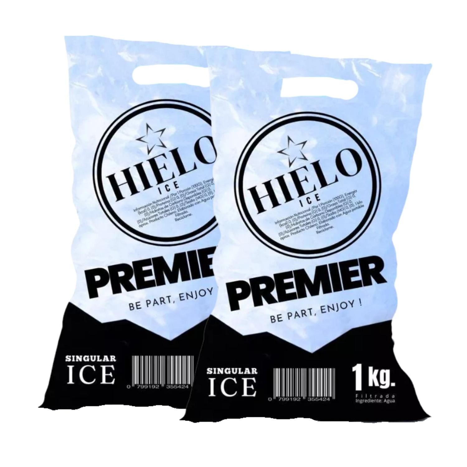 Genérico - Bolsas Para Envasar Congelar Hielo 1 Kilo 200u Con Manilla Agua